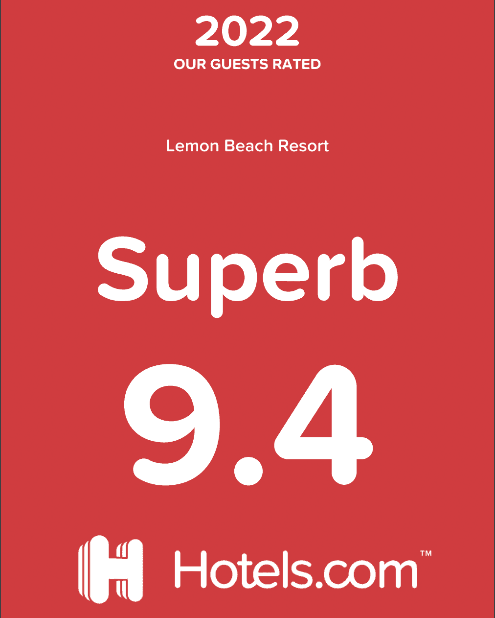 Hotels.com Superb 2022